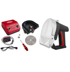 T – 4 Rotary Kebab Slicer Machine Set Electric & Cable and Stainless Cover