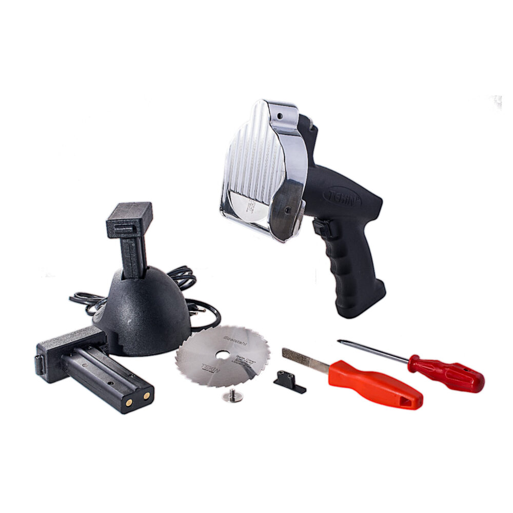 T – 2 ŞARJLI - BATARYALI SET MASATLI DÖNER KESME MAKİNESİ T2 Kebab Slicer Set Rechargeable & Sharpeners